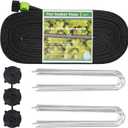 Garden Soaker Hose 25ft Save 70% Water, Leakproof Design Double Layer Drip Sprinkler Hose for Garden Bed