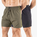 Men's 5" Running Shorts 2 Pack Quick Dry Athletic Workout Gym Shorts with Zipper Pockets Amazon's Choice Medium