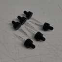 Calibrated Glass Eye Dropper Caps for 1 oz/ 30 ml Bottle fits 20-400 Neck finish (Pack of 6)