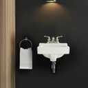 Small Wall Mount Bathroom Sink 14"x12" White