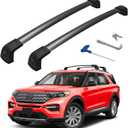 300lbs Roof Rack Cross Bars Compatible with Ford Explorer 2020-2026, Heavy Duty Aluminum Lockable Roof Rails Crossbars Rooftop Cargo Luggage Basket Carrier Bike Kayak Snowboard