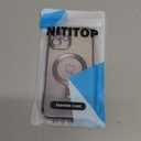 NITITOP Compatible with iPhone 16 Plus Case Cute Clear Glitter [Compatible for MagSafe] Plating Heart Sparkle Bling Magnetic Girl Women Electroplated Frame Camera Protection Back Cover - Purple