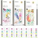 MiDeer Watercolor Painting Book for Kids Ages 4-8, Pocket Watercolor Painting Book Arts and Crafts for Toddlers, Travel Activities Paint with Water Coloring Book Set for Kids 3-8 (3 Packs)