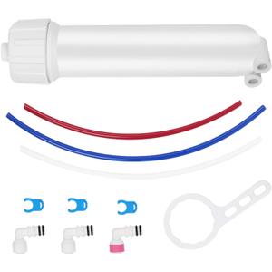 YKMGON 1812/2012 Reverse Osmosis Membrane Housing Kit with Quick-Connect Fitting,Wrench for 24-150GPD Under Sink Home Drinking RO Water Filtration System