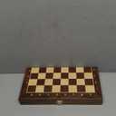 Magnetic Travel Chess Set 12-inch Wooden Magnetic Chess Board 2 Extra Queen Folding Chessboard for Storage Toys & Games for Adults Vintage Chess Game  Family Board Games Educational Toy Sets