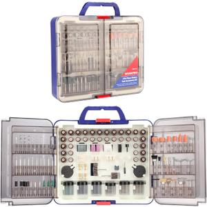 WORKPRO 476PCS Rotary Tool Accessories Kit, Rotary Tool Bits for Easy Cutting, Sanding, Grinding, Carving, Polishing, Drilling, and Engraving