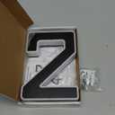 ISUNMEA 6.7 Inch Solar Lighted House Numbers for Outside, Light Up Waterproof LED Address Signs for Houses, Backlit Illuminated Exterior Modern House Numbers Light (2-Black, 6.7IN)