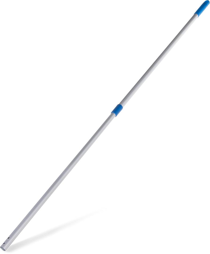 Carlisle FoodService Products Telescopic Mop Handle for Flat Head Mops for Floor Cleaning, Home, Kitchen, Restaurants, Office, And Janitorial Use, Aluminum, 43 - 70 Inches, Silver