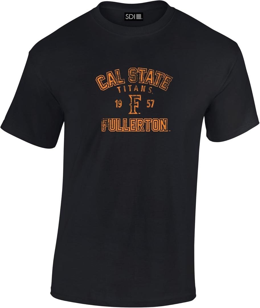 NCAA Slant 100% Pre-Shrunk Short Sleeve Tee (Medium, Black)