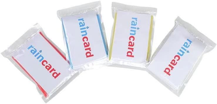 Disposable Card Raincoat Compression Adult Children Men and Women Thick Portable Scenic Spot Disposable Raincoat Wholesale (Pack 20, White)