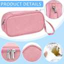 Breastmilk Cooler Bag with Ice Pack, Portable Insulated Breast Milk Storage Cooler Bag, Small Stylish Breastmilk Storage Bag Cooler with Wrist Strap (Pink)