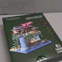 Yushinv Cherry Blossom Tree Building Set with Gift Box, Original Music Cherry Blossom Tree House(Type :Symphony), Japanese Sakura Tree House Lights Building Kit3320 Pcs, Cherry Bonsai Building Set.