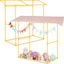 Amyhill Tabletop Tent Base Set for Hawaiian Banquet Ice Cream Table Cabin Graduation Day Party Summer Event Snack Theme Carnival Scene Decoration