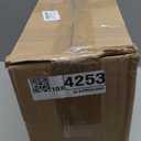 4 Pack 2 Liter/68 oz Square Glass Pitcher with Lid, Classic Stripes Water Pitchers with Handle for Fridge, Large Jug for Iced Tea, Coffee, Borosilicate Glass Carafe for Hot/Cold Brew Drink, Gold