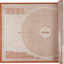 Silicone Baking Mat 36x24 Inch Nonstick Pastry Mat Perfect for Dough Mat, Pastry Board, Kitchen Counter Mat - For Dough, Pastry, Pie Crust, Fondant, Cookies, Bread, Pasta/Pizza, Red