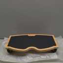 StrongTek Ergonomic Wood Foot Rest for Enhanced Circulation & Comfort, 350lbs Capacity, Rocker Balance Board for Standing Desks, Non-Slip, No Assembly, 18" Wide - Ideal for Office/ Home