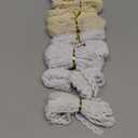 BESTonZON 7 Rolls Cotton Lace Trim Sewing Lace for Garment DIY Crafts 7pcs Set Natural Cotton Decorative Sewing Trim for Curtains and Clothing