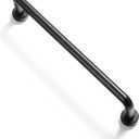 Goo-Ki 6 Pack 5" Center to Center Matte Black Modern Cabinet Pulls Solid Contemporary Home Improvement Hardware Drawer Pulls Zinc Alloy Kitchen Handles