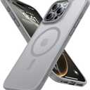 TORRAS Magnetic Shockproof for iPhone 17 Pro Case, Camera Control, Compatible with MagSafe, MilitaryGrade Protection, Stronger Slim Translucent Phone Case for iPhone 17 Pro, Grey