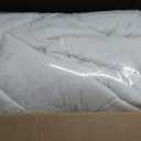 Serta ComfortSure Full Mattress Cover, Fitted Pillow Top Mattress Pad, Super Soft and Breathable Quilted Cotton Protector with 18" Elastic Deep Pockets for Secure Fit, White