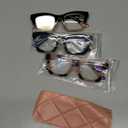 CCVOO 3 Pack Blue Light Blocking Glasses for Women, Computer/Gaming/Phone Glasses, Oprah Spring Hinge Fashion Square Glasses, 4.0