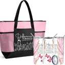 Buryeah 2 Pcs Difference Maker Gift for Women Thank You Tote Bag & Tumbler for Employee Coworker Volunteer Nurse Gift(Pink)