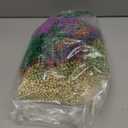 JOYIN 120 Pcs Mardi Gras Multi Metallic Colors Bead Necklaces, Gold Green Purple Necklace Set for Mardi Gras Party Favors Supplies, St. Patricks Day Costume Accessories Decorations