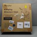 SUNNYFEEL Camping Directors Chair, Heavy Duty,Oversized Portable Folding Chair with Side Table, Pocket for Beach, Fishing,Trip,Picnic,Lawn,Concert Outdoor Foldable Camp Chairs, 21 inches x 25 inches x 36 inches