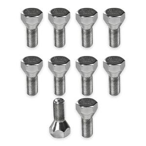 10 Pack 11062A Trailer Lug Bolts 1/2"-20 x 1-5/8" Solid Zinc-Plated Steel, Fits 5-Lug Hubs for Boat & Utility Trailers