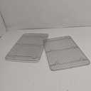 Ultra Cuisine Oven-Safe, Dishwasher-Safe 100% Stainless Steel Cooling and Baking Rack Set Heavy Duty Tight-Wire - 11.5 x 16.5-inch - Set of 2 - Half Sheet Pan Cooling Racks