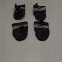 YAODHAOD Dog Shoes for Small Dogs, Puppy Dog Boots & Paw Protector for Winter Snowy Days, Anti-Slip Sole Dog Booties for Indoor Hardwood Floor 4PCS (Black, Size: 5)