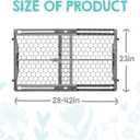 Regalo Safety 28"-42" Extra Wide Expandable Baby Gate for Doorways & Bottom of Stairs, Pressure Mounted Safety Gate for Babies, Toddlers & Pets, Tested & Safe for 30 Years, American Designed and Owned