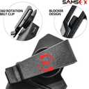 SAMSFX Fishing Pliers, Muti-Function Fly Fishing Tools, 8" Saltwater Resistant Gear Hook Remover Split Ring Tungsten Cutters, with Lanyard & Sheath