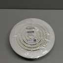 HG POWER 8 Inch Soffit VentRound Air Vent Cover with Louver, ABS Adjustable Ceiling Vent Covers for Living Room, Bathroom, Kitchen, Greenhouse, Ventilation System, White - Opening Size 7.28"