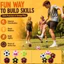 Knitted Hacky Footbag Set 6PCS, Colorful Crochet Kick Dirt Balls, Durable Handwoven Juggling Sand-Filled Bags for Kids & Adults, Outdoor Indoor Party Games, Balance & Coordination Training