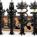 Front and Rear Complete Struts shocks Assembly w/Coil Spring 171433 171434 171340R 171340L Compatible for Honda Civic 2001 2002 2003 2004 2005 Shock Absorbers Replacement 4PCS