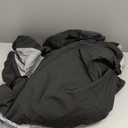 GEMYSE Men's Ski Suit Waterproof Snow Suit Winter snowboard Jacket and Pants Set Hooded ski outfits with Reflective Trim (X-Large, Black)