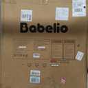 Babelio 29-55" Extra Wide Baby Gate for Stairs & Doorways, Metal Auto Close Pressure Mounted Child & Pet Safety Gate, Easy Install NO Need Tools and Drilling for Indoor Use, Brown