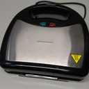 OVENTE 3 in 1 Electric Sandwich Maker, Panini Press Grill and Waffle Iron Set with Removable Non-Stick Plates, Perfect for Cooking Grilled Cheese, Tuna Melts, Burgers, Steaks and Snacks, Black GPI302B