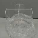 Beego Rotatable 4-Compartment Acrylic Cup Dispenser - Coffee Station Cup and Lid Carousel Countertop Plastic Cup Holder for Restaurant Breakroom Coffee Bar (Clear)