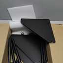 Wisuce Corner Shelf Stand - 3 Tier Bamboo Small Corner Bookshelf for Office Kitchen Bedroom Plant Stand Living Room Decor Small Space (Black)