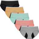 Period Underwear for Teens Heavy Flow High Absorbency Girls Menstrual Panties Cotton Leakproof Protective Briefs (XXL)