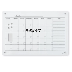 Magnetic Whiteboard Calendar, 4' x 3' Glass Wall Calendar Dry Erase Board Monthly Planner for Home, School, Office, Frameless, with Markers, Marker Tray, Eraser, Magnets Magnetic Whiteboard Calendar, 4' x 3' Glass Wall Calendar Dry Erase Board Monthly Planner for Home, School, Office, Frameless, with Markers, Marker Tray, Eraser, Magnets
