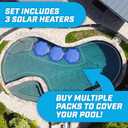 GoFloats V2 Inflatable Solar Pool Heaters for Affordable Pool Heating and Insulation - 3 Pack