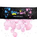 Gender Reveal Balloon Drop Bag, Gender Reveal Pink And Blue Balloons Party Decorations Kit Supplies Favors