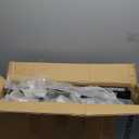 Prolee 50-80lbs Deer Feeder,Weatherproof Deer Feeders for Hunting with 4 Feeding Tray and 4-Leg Stand,Heavy Duty Metal Hunting Game Feeder for Deers and Wildlife (Black)