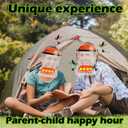 2 x Hummingbird Feeder Hat Mask | Helmet-Style Hands-Free Design | 4 Spill-Proof Ports & Food Tray & Adjustable Headband | Lightweight PVC for Outdoor & Parent-Child Birdwatching | Red | 2 in 1