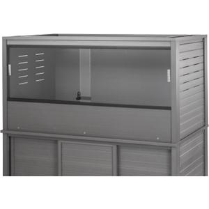 New Age Pet ECOFLEX Large Reptile Enclosure with Matching Cabinet Stand Set in Grey