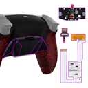 eXtremeRate Back Paddles Programable RISE4V3 Remap Kit for PS5 Controller BDM-030 040 050, Upgrade Board Textured Red Redesigned Bottom Shell 4 Back Buttons Set for PS5 Controller - NO Controller