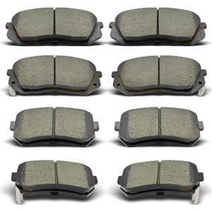 Front Rear Ceramic Brake Pads 8 Pieces Set fit for 2010-2017 Hyundai Tucson,for 2011-2016 Kia Sportage,for 2014-2016 Kia Cadenza
